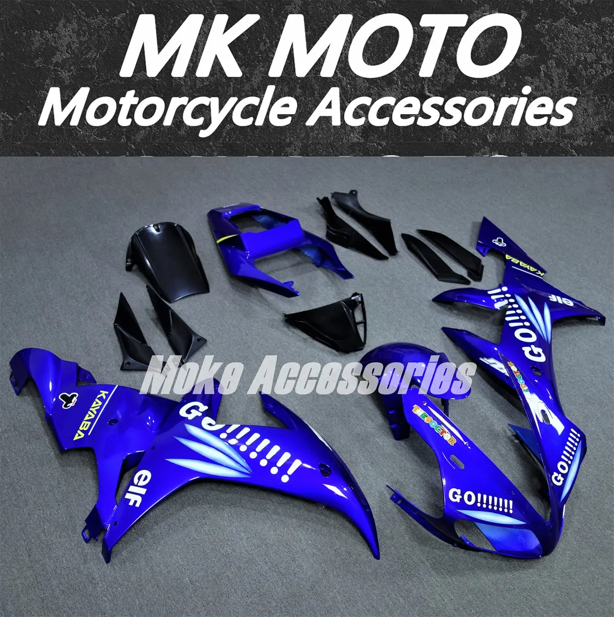 Комплект обтекателей для Yzf R1 2002-2003, высококачественный комплект кузовных деталей из АБС-пластика, новый, синий, GO
Комплект обтекателей для Yzf R1 2002-2003, высококачественный комплект кузовных деталей из АБС-пластика, новый, синий, GO