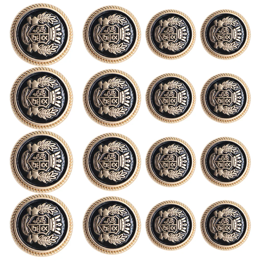 16 Pcs Diy Sewing Buttons Crown Wheat British Styled Buttons Durable Practical Sewing DIY Clothing Decor Gold Color
16 Pcs Diy Sewing Buttons Crown Wheat British Styled Buttons Durable Practical Sewing DIY Clothing Decor Gold Color