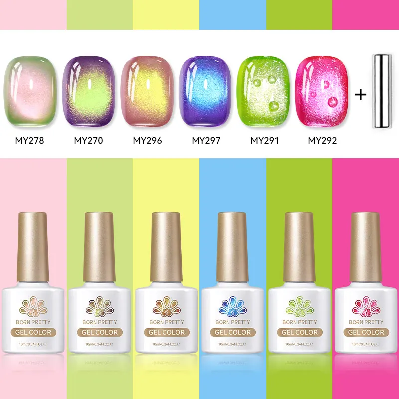 BORN PRETTY 6PCS 10 мл Cat Магнитный гель-лак для ногтей с магнитной палочкой Летний цвет дуб Off для УФ-светодиодов Для салона ногтей DIY Home
BORN PRETTY 6PCS 10 мл Cat Магнитный гель-лак для ногтей с магнитной палочкой Летний цвет дуб Off для УФ-светодиодов Для салона ногтей DIY Home