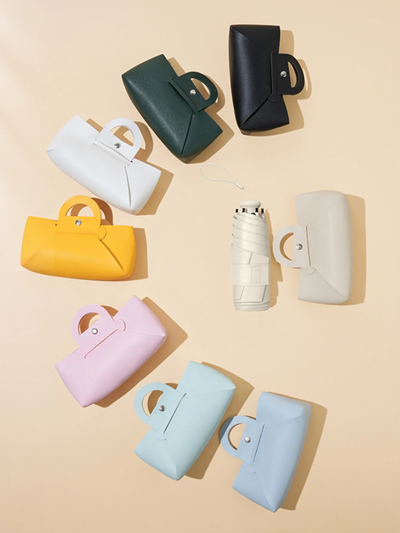 Handbag and umbrella set, mini portable pocket umbrella, suitable for travel, easy to store and carry Paraguas Mujer
Handbag and umbrella set, mini portable pocket umbrella, suitable for travel, easy to store and carry Paraguas Mujer