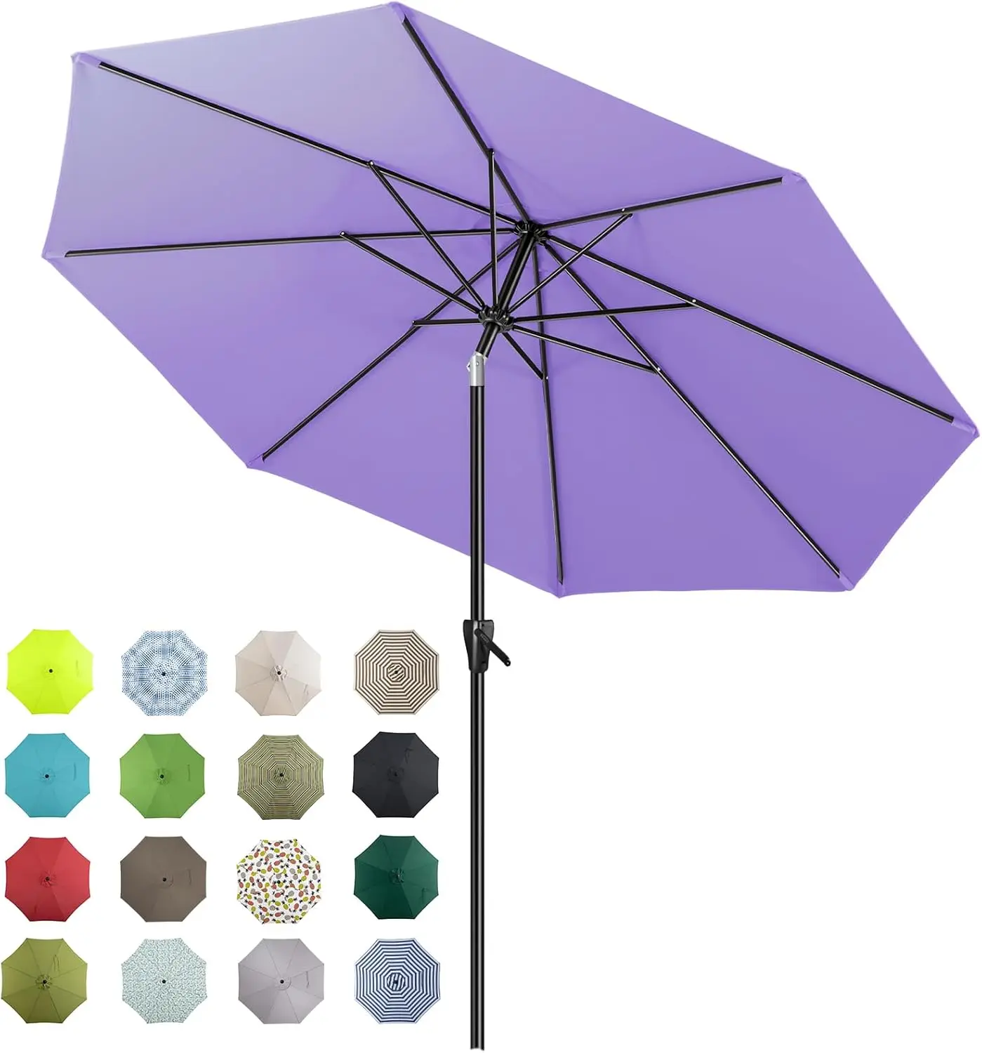 Patio Market Umbrella with Auto Tilt & Crank, Large Outdoor Sun Shade, Fade-Resistant Canopy, Easy Setup
Patio Market Umbrella with Auto Tilt & Crank, Large Outdoor Sun Shade, Fade-Resistant Canopy, Easy Setup