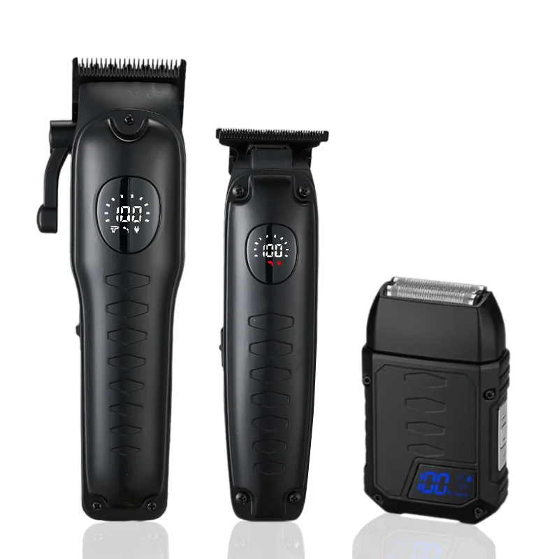 SZT выбранная электрическая машинка для стрижки волос из цинкового сплава, машинка для стрижки волос, бритва с цифровым дисплеем, триммер, набор «три в одном»
SZT выбранная электрическая машинка для стрижки волос из цинкового сплава, машинка для стрижки волос, бритва с цифровым дисплеем, триммер, набор «три в одном»