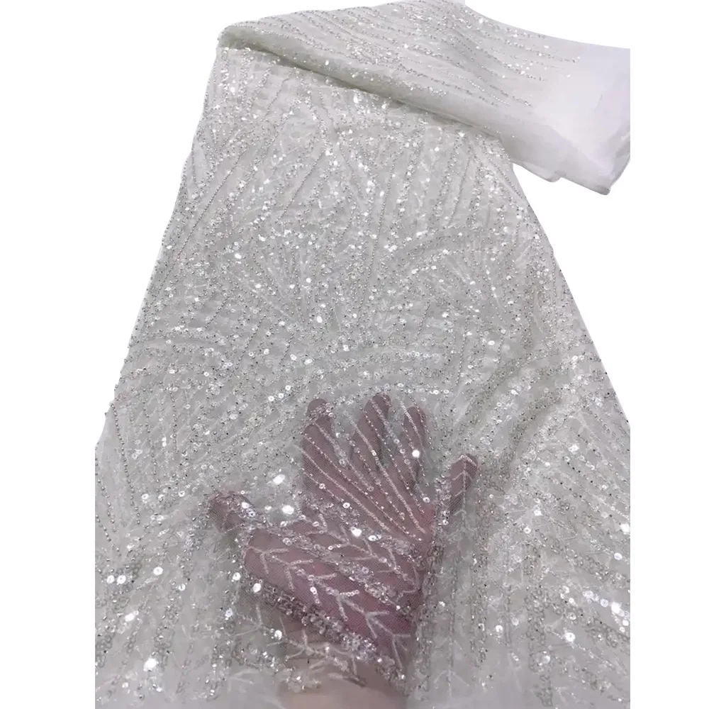 2,5 ярда африканская кружевная ткань с блестками и бисером, высокое качество, 2024, нигерийская свадебная вышивка для жениха, французский тюль, шитье
2,5 ярда африканская кружевная ткань с блестками и бисером, высокое качество, 2024, нигерийская свадебная вышивка для жениха, французский тюль, шитье