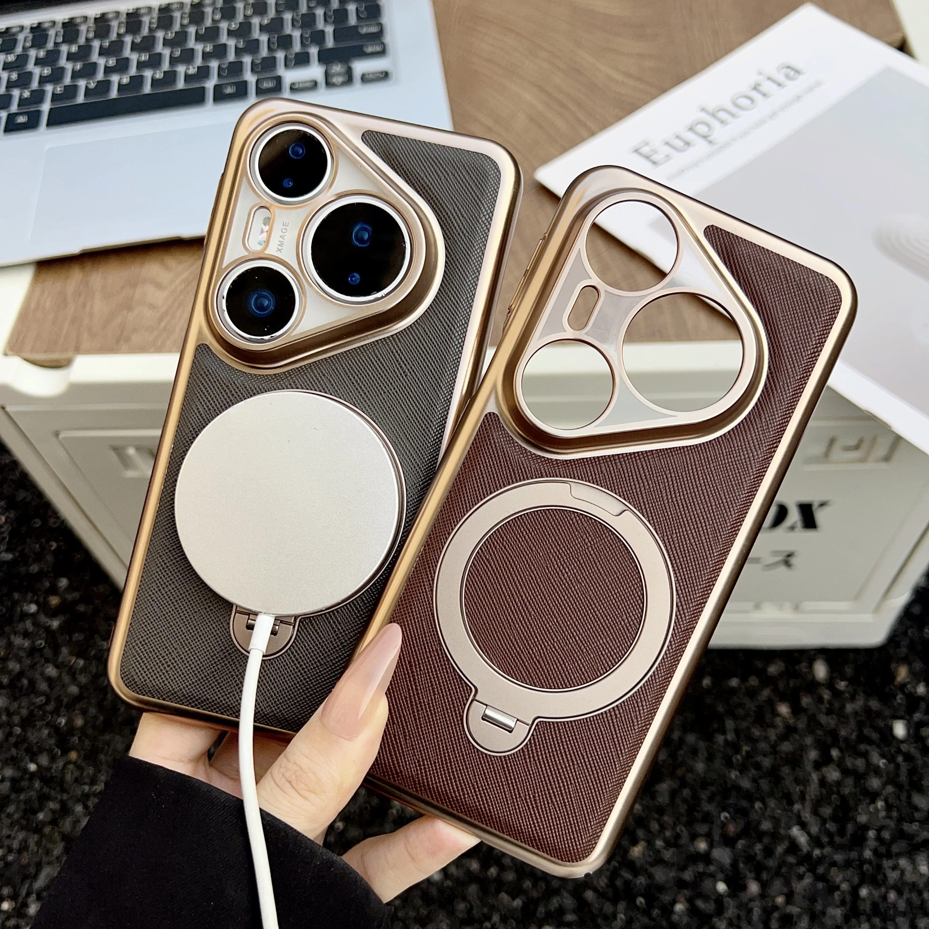 Shockproof Electroplating Wireless Charging Magnetic Kickstand Case For Huawei Pura 80 Pro 70 Pro, Slim Camera Protection Cover
Shockproof Electroplating Wireless Charging Magnetic Kickstand Case For Huawei Pura 80 Pro 70 Pro, Slim Camera Protection Cover