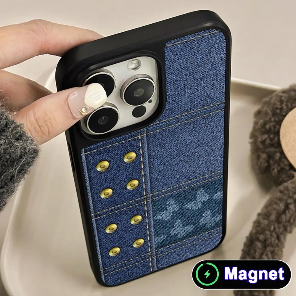Jeans Texture Phone Case for iPhone 17 16 15 14 13 12 11 Air Pro Max Plus Matte Surface Magnet Cover
Jeans Texture Phone Case for iPhone 17 16 15 14 13 12 11 Air Pro Max Plus Matte Surface Magnet Cover