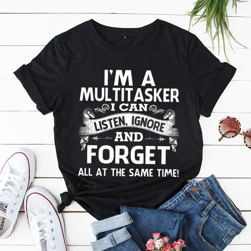 Футболка I'm A Multitasker I Can Listen Ignore and Forget, забавная футболка с саркастическим рисунком, женская хипстерская футболка с юмором, одежда Y2k
Футболка I'm A Multitasker I Can Listen Ignore and Forget, забавная футболка с саркастическим рисунком, женская хипстерская футболка с юмором, одежда Y2k