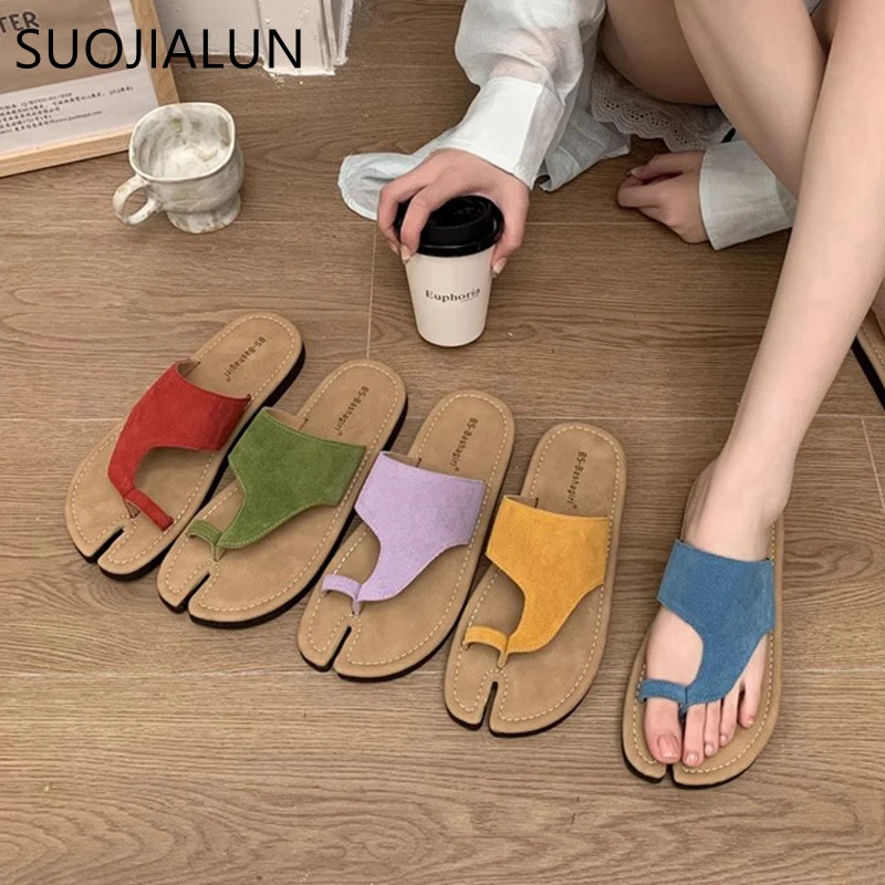 SUOJIALUN 2025 Summer New Brand Women Slipper Fashion Split Toe Slip On Flip Flop Shoes Soft Flat Heel Outdoor Dress Sandals
SUOJIALUN 2025 Summer New Brand Women Slipper Fashion Split Toe Slip On Flip Flop Shoes Soft Flat Heel Outdoor Dress Sandals