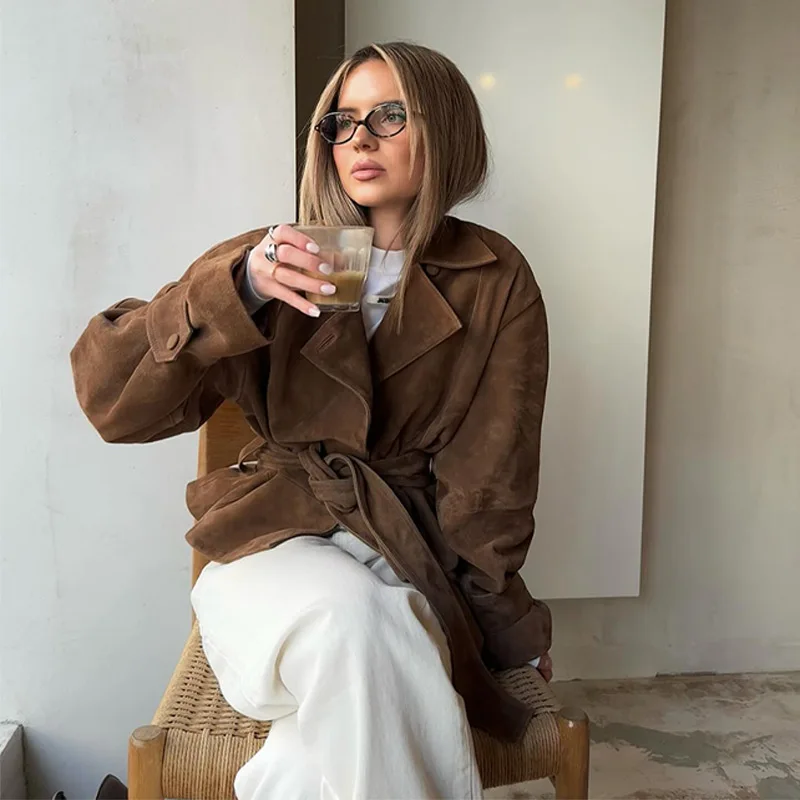 Винтажная стильная куртка с завязками на лацканах, свободные повседневные шикарные вневременные универсальные короткие куртки, осень 2021, дизайнерская крутая женская верхняя одежда
Винтажная стильная куртка с завязками на лацканах, свободные повседневные шикарные вневременные универсальные короткие куртки, осень 2021, дизайнерская крутая женская верхняя одежда