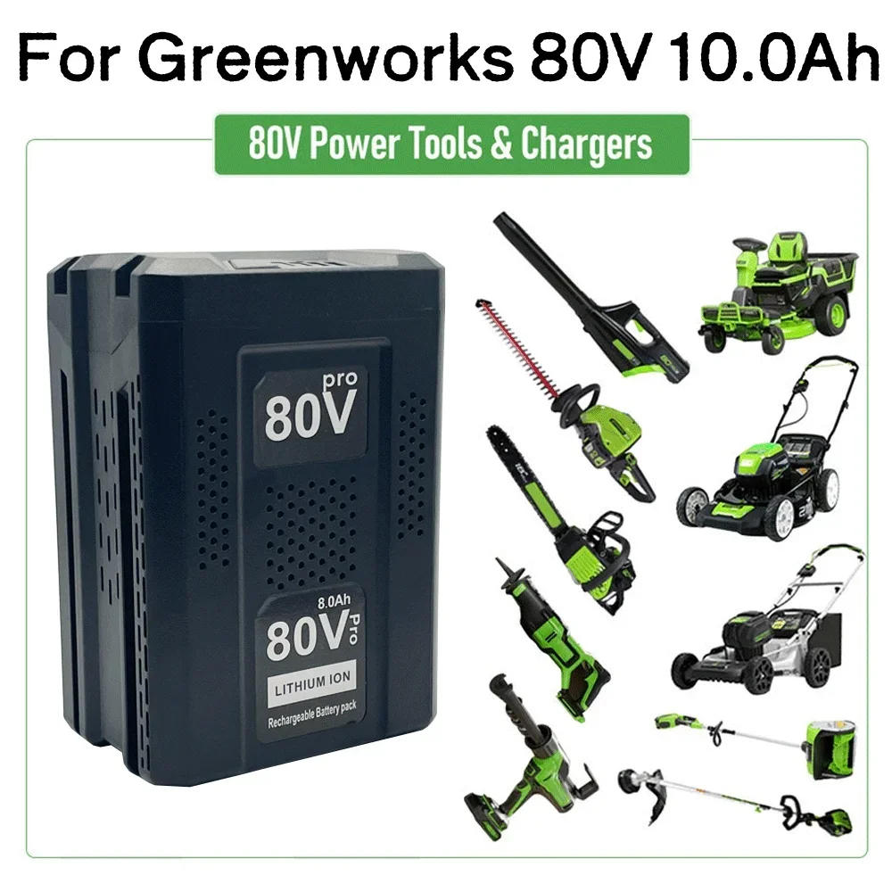 80V 10000mAh Suitable for Greenworks Replacement Rechargeable Battery Li-Ion Battery for GBA80200 GBA80250 Electric tool battery
80V 10000mAh Suitable for Greenworks Replacement Rechargeable Battery Li-Ion Battery for GBA80200 GBA80250 Electric tool battery