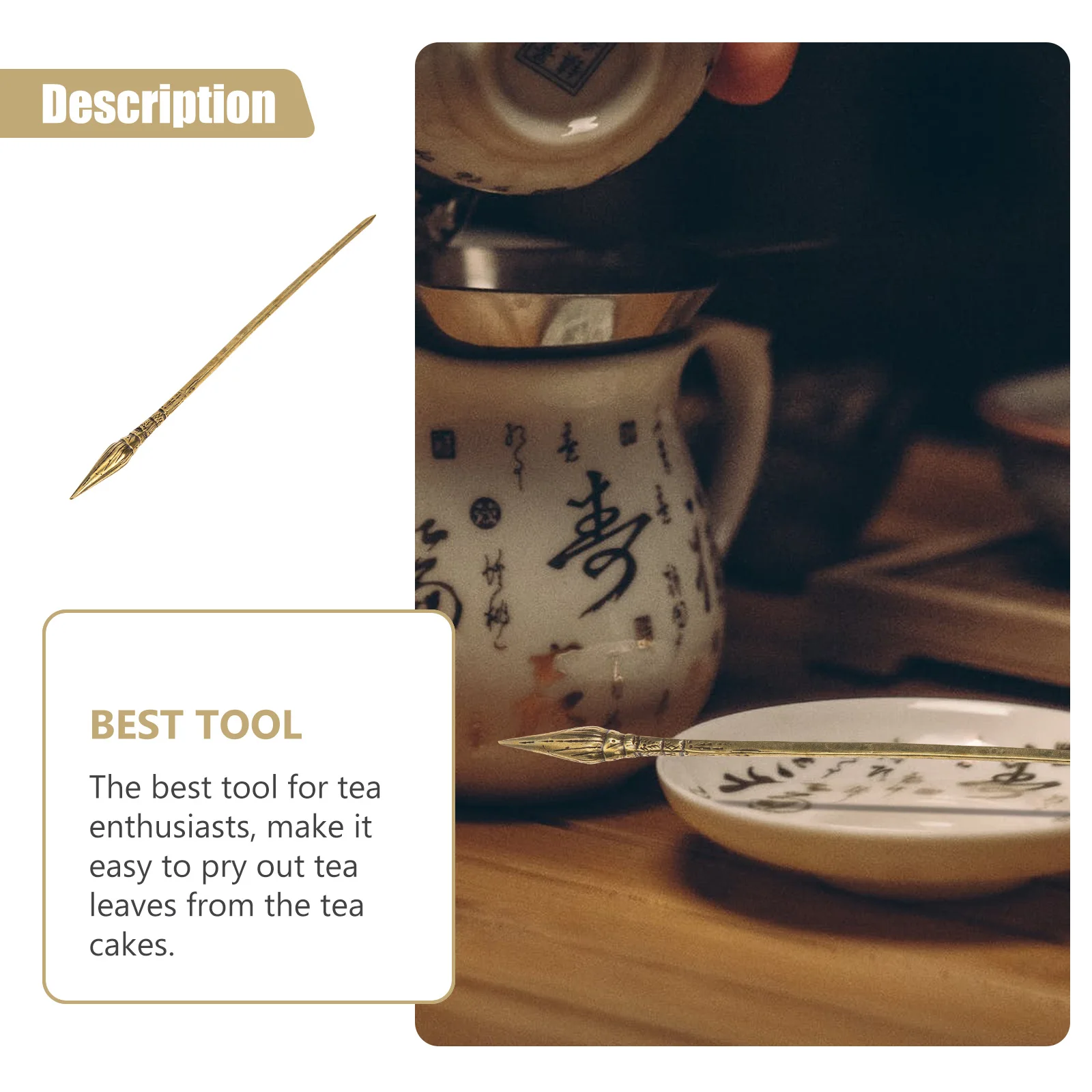 Professional Tea Needle Copper Material Excellent Durability Exquisite Workmanship Puer Tea Cutter Tool for Enthusiasts
Professional Tea Needle Copper Material Excellent Durability Exquisite Workmanship Puer Tea Cutter Tool for Enthusiasts