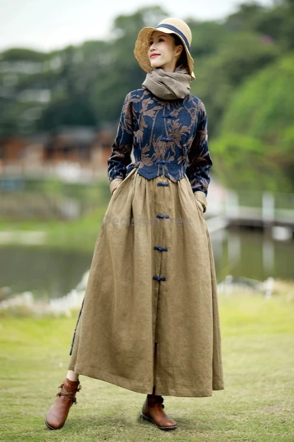 2024 дорожная одежда в этническом стиле, модная лоскутная одежда в стиле ретро, элитный льняной китайский халат, элегантное модное темпераментное повседневное платье
2024 дорожная одежда в этническом стиле, модная лоскутная одежда в стиле ретро, элитный льняной китайский халат, элегантное модное темпераментное повседневное платье