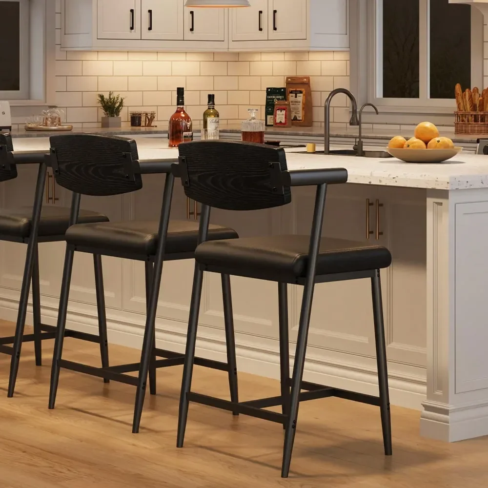 Counter Height Bar Stools Set Of With Arms, 26 holstered Bar Stools , Wider Seat, Modern Bar Stools Set With Footrest For Kit
Counter Height Bar Stools Set Of With Arms, 26 holstered Bar Stools , Wider Seat, Modern Bar Stools Set With Footrest For Kit