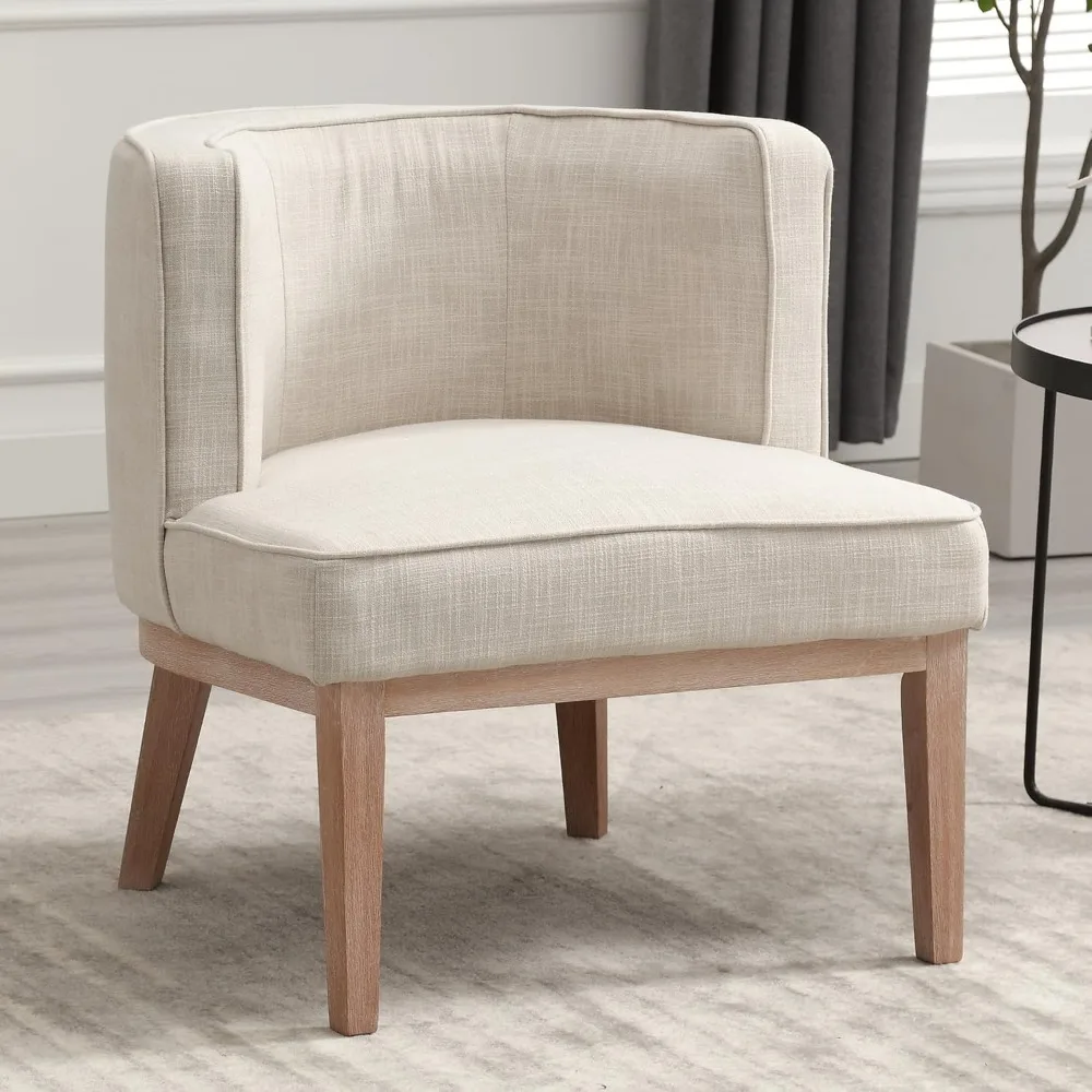 Arm Accent Chair Barrel Accent Chair with Wood Legs, Comfy Barrel Side Chair Linen Upholstered Reading Chairs, Customized
Arm Accent Chair Barrel Accent Chair with Wood Legs, Comfy Barrel Side Chair Linen Upholstered Reading Chairs, Customized