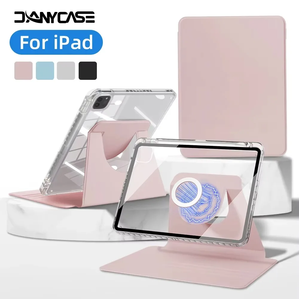 For iPad 360° Rotating Case 2025 Air 11 13 M2 M3 M4 for iPad 10/11th(A16)10.9in Air 5/4 Clear Acrylic 5/6/7/8/9th Mini6 7 Cover
For iPad 360° Rotating Case 2025 Air 11 13 M2 M3 M4 for iPad 10/11th(A16)10.9in Air 5/4 Clear Acrylic 5/6/7/8/9th Mini6 7 Cover
