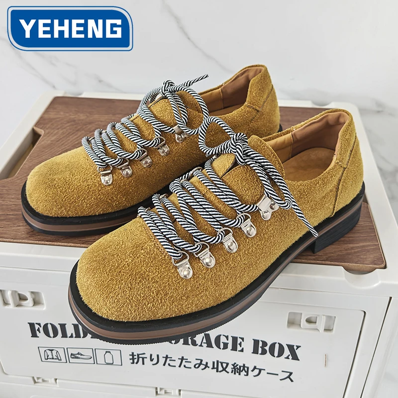 Европейская/американская замшевая обувь высокого качества, дышащая обувь дерби для мужчин, удобные легкие кроссовки для пригородных поездок, повседневная обувь на открытом воздухе
Европейская/американская замшевая обувь высокого качества, дышащая обувь дерби для мужчин, удобные легкие кроссовки для пригородных поездок, повседневная обувь на открытом воздухе