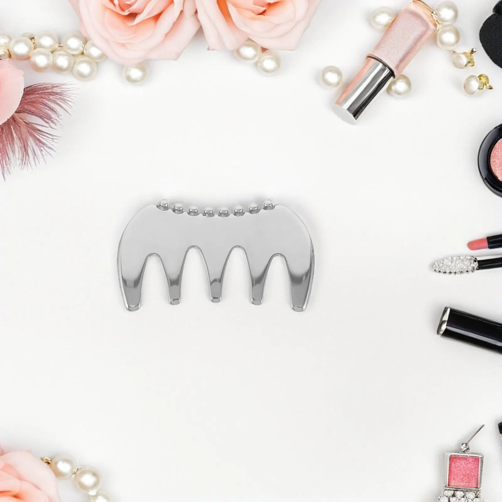 Stainless Steel Facial Gua Sha Scraper Comb Design Massage Tool Face Body Scraping Board Skin Absorption Spa
Stainless Steel Facial Gua Sha Scraper Comb Design Massage Tool Face Body Scraping Board Skin Absorption Spa