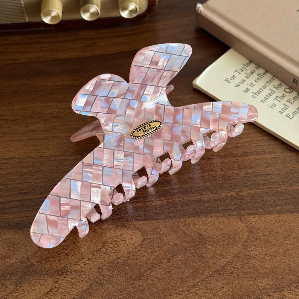 Creative Butterfly Pink Plaid Hair Claw PVC Hairpin Checkered Hair Clip Acrylic Korean Style Cloud Shark Clip Daily
Creative Butterfly Pink Plaid Hair Claw PVC Hairpin Checkered Hair Clip Acrylic Korean Style Cloud Shark Clip Daily