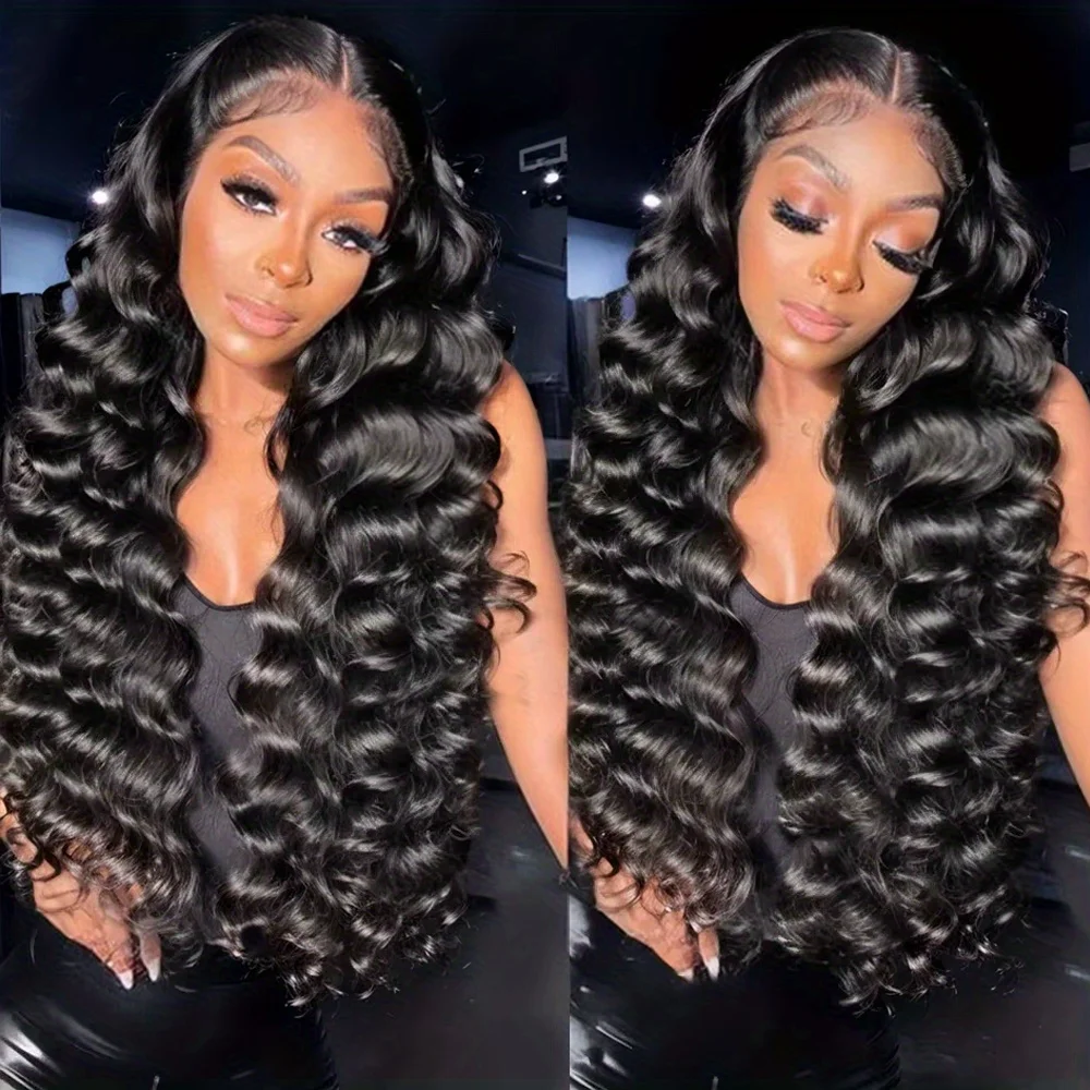 150% Density Loose Wave 13x6 HD Lace Frontal Wig Human Hair 40 Inch Brazilian Water Deep Wave Remy Lace Front Wigs For Women
150% Density Loose Wave 13x6 HD Lace Frontal Wig Human Hair 40 Inch Brazilian Water Deep Wave Remy Lace Front Wigs For Women