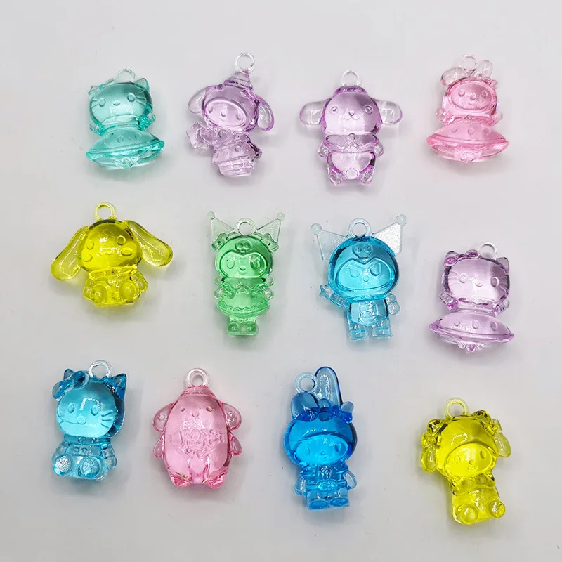 100 шт. Sanrio аниме новый акриловый прозрачный Hello Kitty Cinnamoroll Kuromi Diy имитация хрусталя кулон домашние подарки игрушка для детей
100 шт. Sanrio аниме новый акриловый прозрачный Hello Kitty Cinnamoroll Kuromi Diy имитация хрусталя кулон домашние подарки игрушка для детей