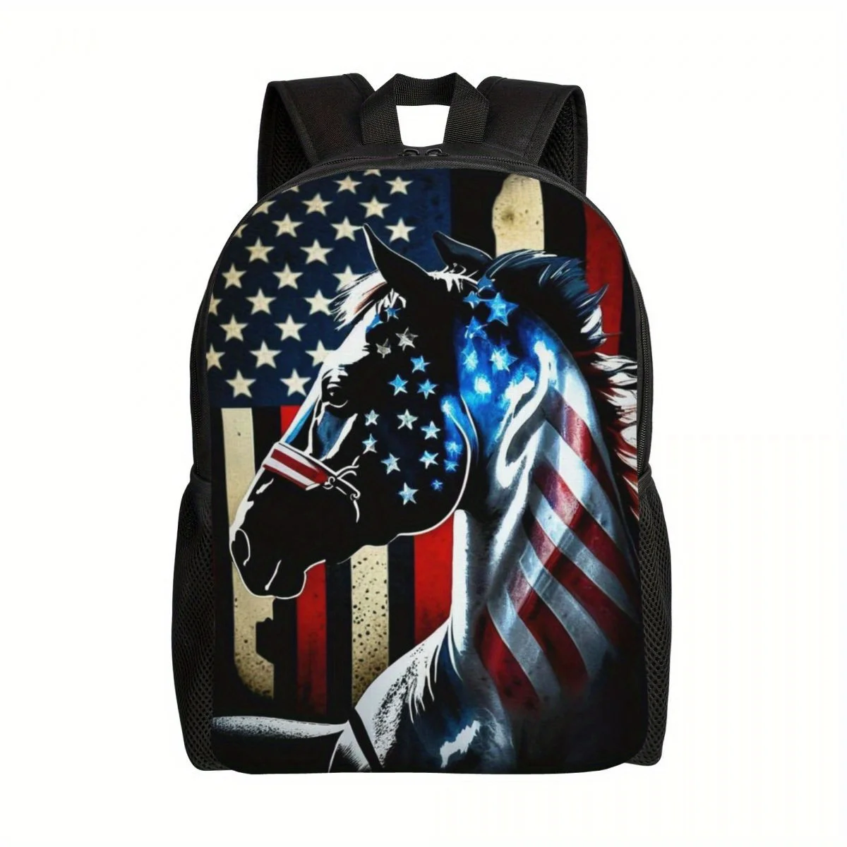 Рюкзак из полиэстера с флагом США и лошадью, водонепроницаемый дорожный рюкзак с отделением для ноутбука, сумка «Снова в школу»
Рюкзак из полиэстера с флагом США и лошадью, водонепроницаемый дорожный рюкзак с отделением для ноутбука, сумка «Снова в школу»