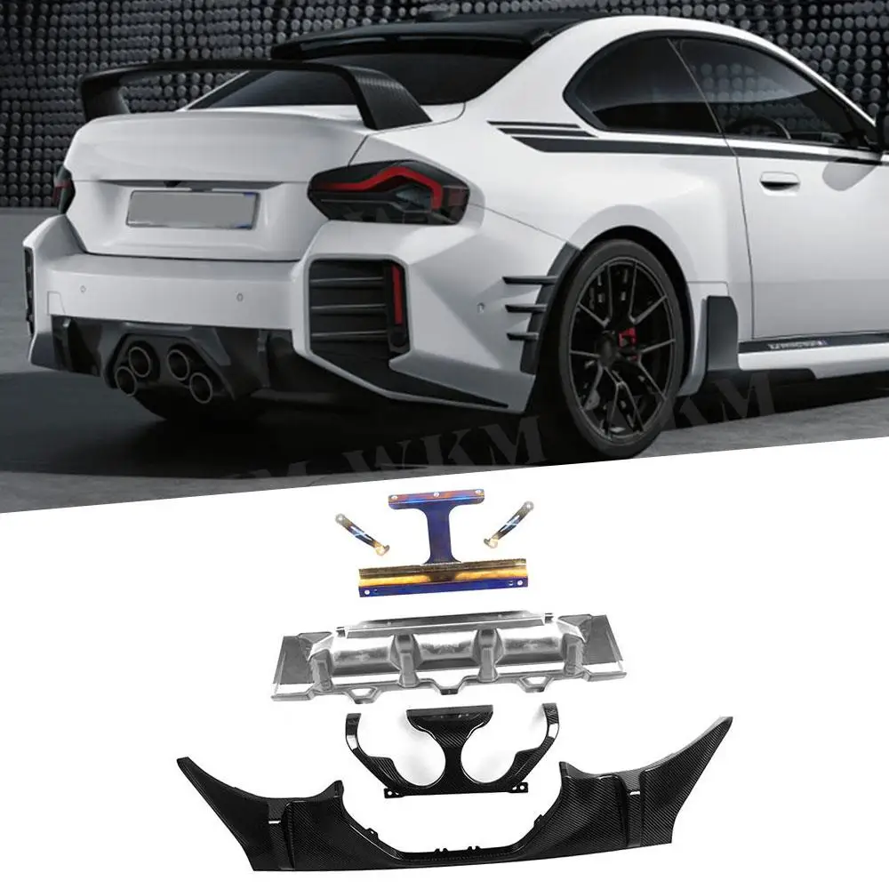 Dry Carbon Rear Lip Spoiler Diffuser + Exhaust Baffle Trim Alloy Insulation Board + Bracket for BMW 2 Series M2 G87 2 Door 2023+
Dry Carbon Rear Lip Spoiler Diffuser + Exhaust Baffle Trim Alloy Insulation Board + Bracket for BMW 2 Series M2 G87 2 Door 2023+