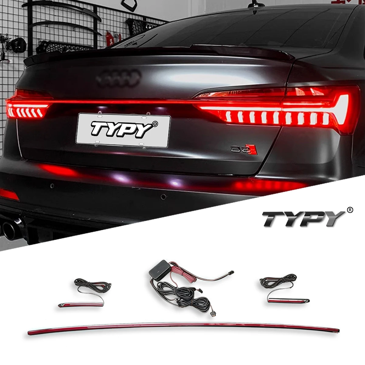 TYPY автомобиль для Audi A6L задний фонарь 2019-2025, обновление, модифицированный для нового DRL, динамический указатель поворота, светодиодный задний фонарь, автоаксессуары
TYPY автомобиль для Audi A6L задний фонарь 2019-2025, обновление, модифицированный для нового DRL, динамический указатель поворота, светодиодный задний фонарь, автоаксессуары