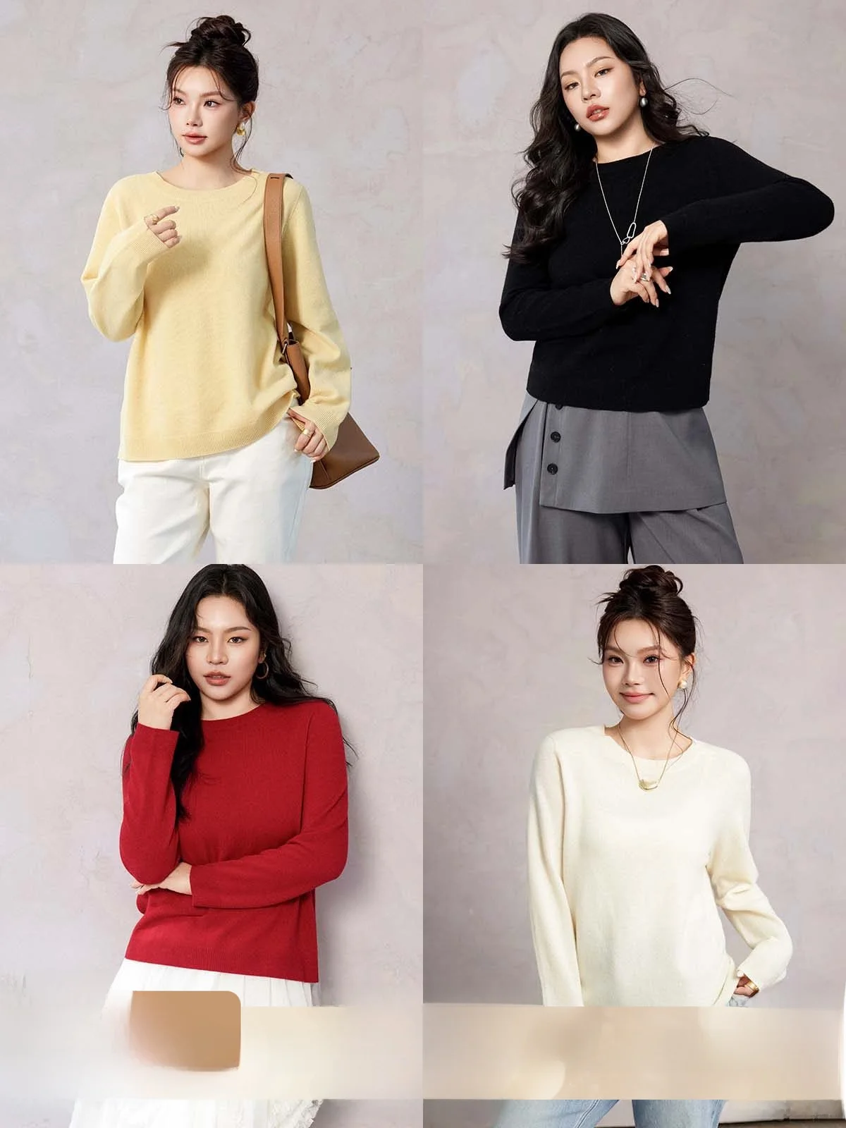 Plusmall Camere round Ne Pullover Women's Base irt Spring Casual Slim Fit Long Sve Inner Wear Comfortable Base Layer
Plusmall Camere round Ne Pullover Women's Base irt Spring Casual Slim Fit Long Sve Inner Wear Comfortable Base Layer