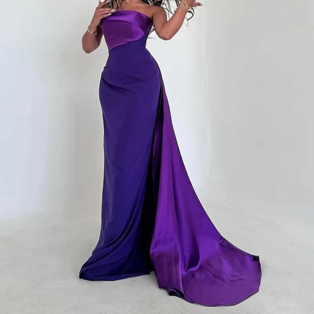 CustomizedStraight Chapel Train Floor Length Strapless Exquisite and Fashion Custom Size Evening Dresses Satin Party Gowns Sleev
CustomizedStraight Chapel Train Floor Length Strapless Exquisite and Fashion Custom Size Evening Dresses Satin Party Gowns Sleev