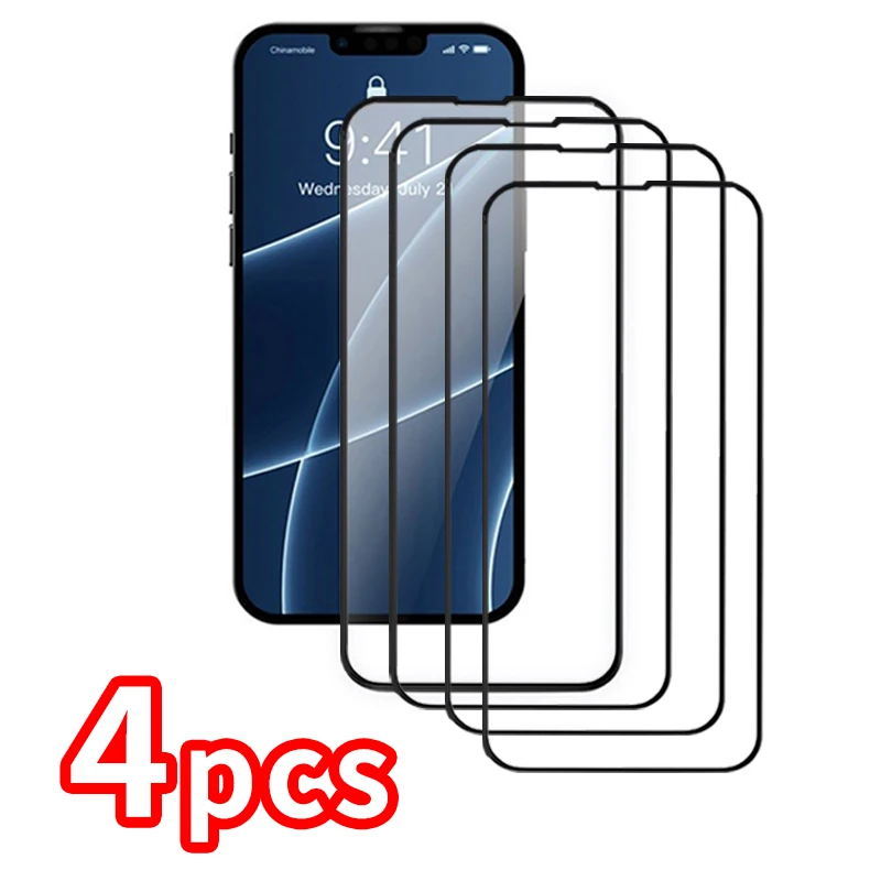 4Pcs HD Full Cover Tempered Glass For iPhone 13 For iPhone 11 12 13 14 Pro Max 12 13 Mini X XS XR XS Max Screen Protector Glass
4Pcs HD Full Cover Tempered Glass For iPhone 13 For iPhone 11 12 13 14 Pro Max 12 13 Mini X XS XR XS Max Screen Protector Glass