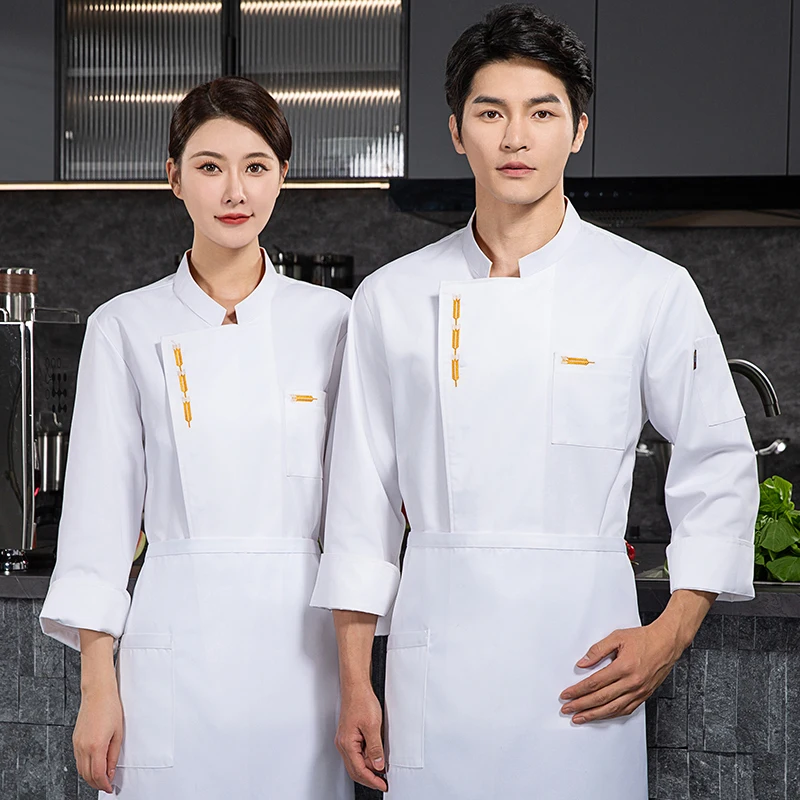 Hotel Catering Chef Workwear Long Sleeve Autumn Winter Cook Clothes Restaurant Baking Cake Pasta Kitchen Chef Uniform Waiter
Hotel Catering Chef Workwear Long Sleeve Autumn Winter Cook Clothes Restaurant Baking Cake Pasta Kitchen Chef Uniform Waiter