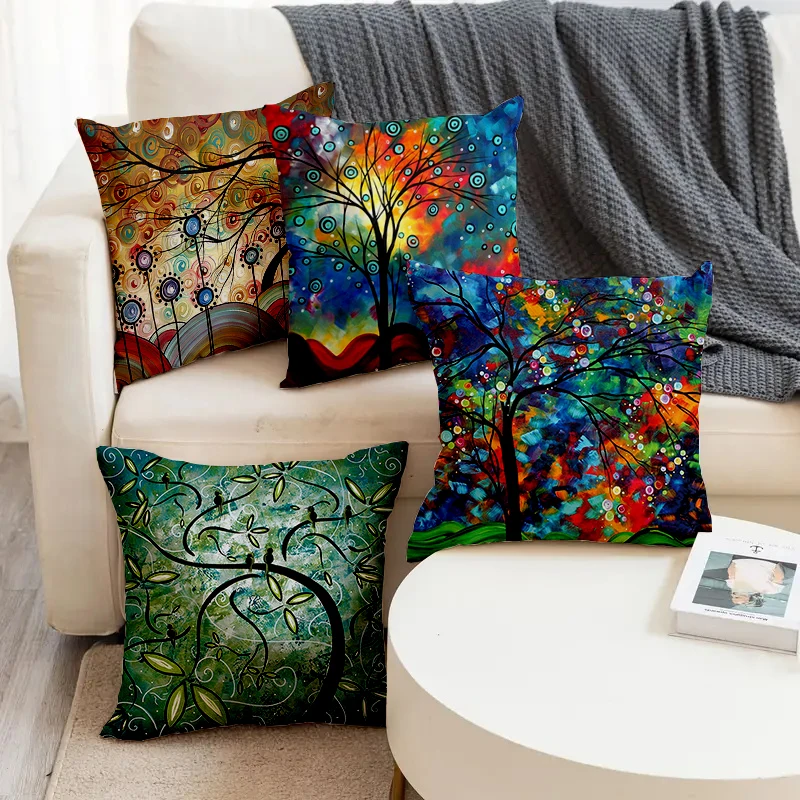 Colorful Oil Painting Tree Leaf Pattern Printed Square Pillowslip Linen Blend Cushion Cover Pillowcase Living Room Home Decor
Colorful Oil Painting Tree Leaf Pattern Printed Square Pillowslip Linen Blend Cushion Cover Pillowcase Living Room Home Decor