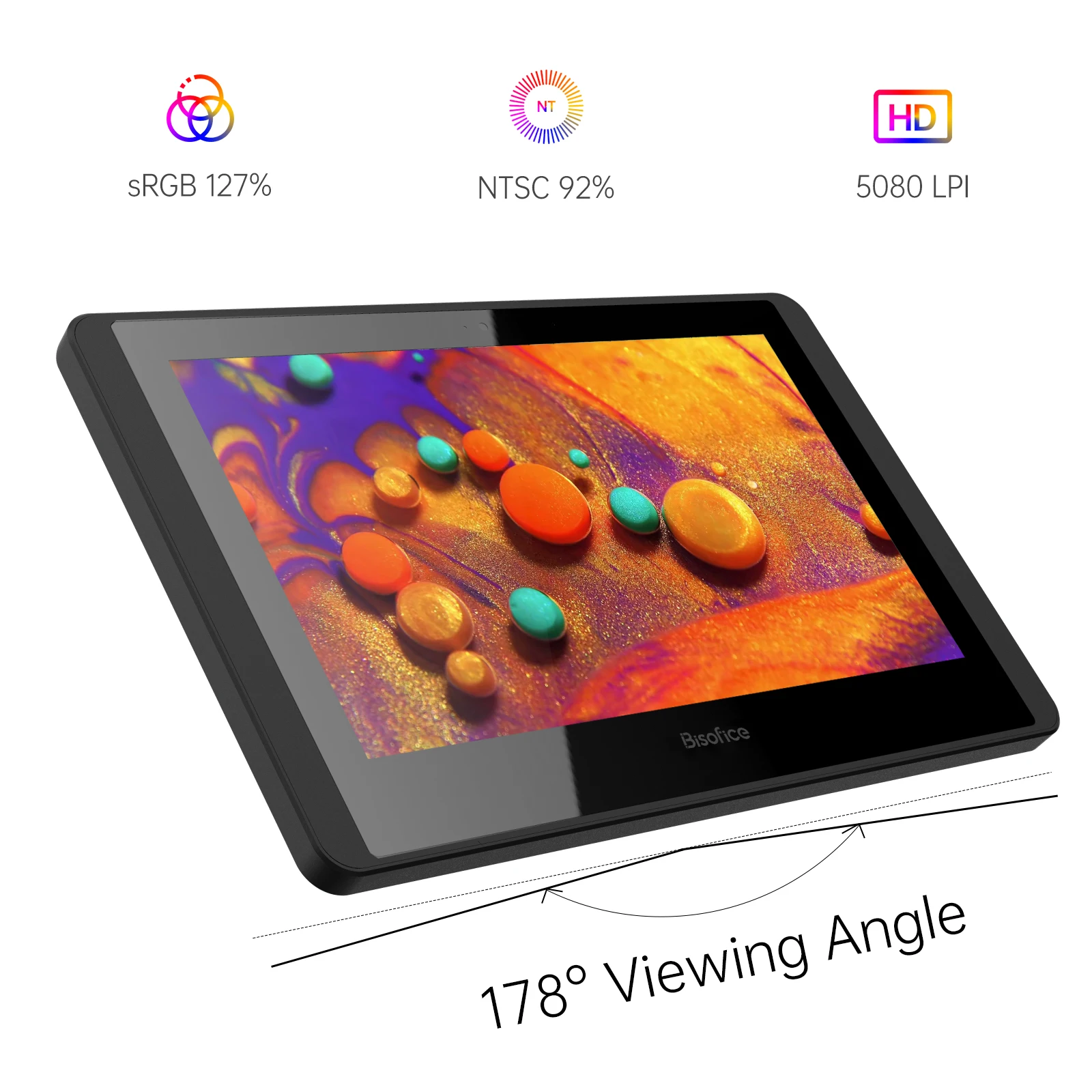 12HD-A H-IPS LCD Graphics Drawing Tablet Monitor 11.6 Inch Size 1366x768 Display 8192 Pressure Level Passive Technology
12HD-A H-IPS LCD Graphics Drawing Tablet Monitor 11.6 Inch Size 1366x768 Display 8192 Pressure Level Passive Technology