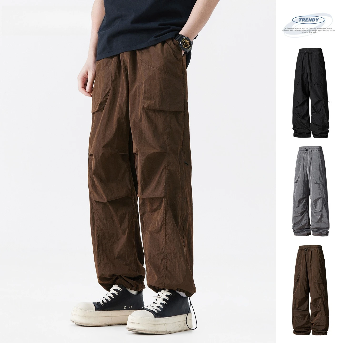 Men's Ice-Cool Summer American-Style Curved Cargo Pants – Lightweight Straight-Leg & Wide-Fit for Urban Streetwear & Casual Wear
Men's Ice-Cool Summer American-Style Curved Cargo Pants – Lightweight Straight-Leg & Wide-Fit for Urban Streetwear & Casual Wear