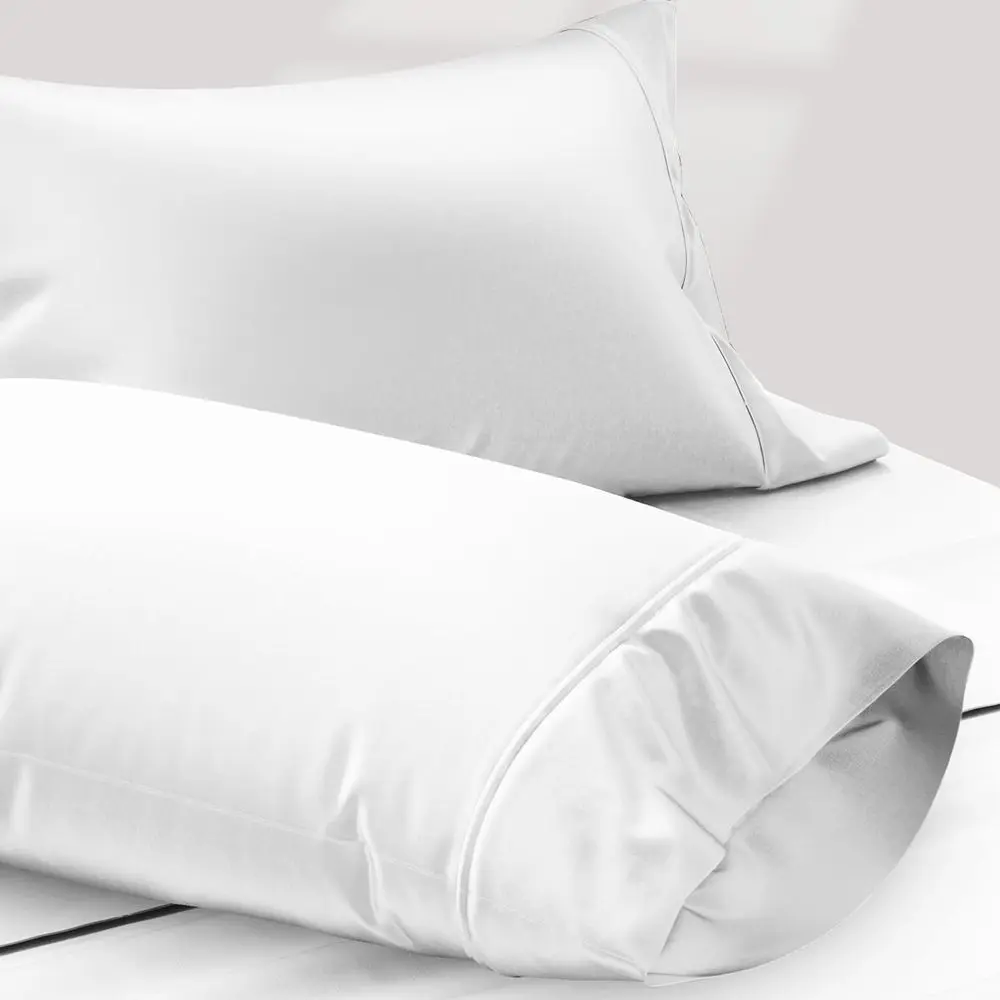 100% Egyptian Cotton Pillow Cases King Size Set o 2 - Luxury 1200 Series Star Slen' Collection Sateen Pillow Covers (White), Bre
100% Egyptian Cotton Pillow Cases King Size Set o 2 - Luxury 1200 Series Star Slen' Collection Sateen Pillow Covers (White), Bre