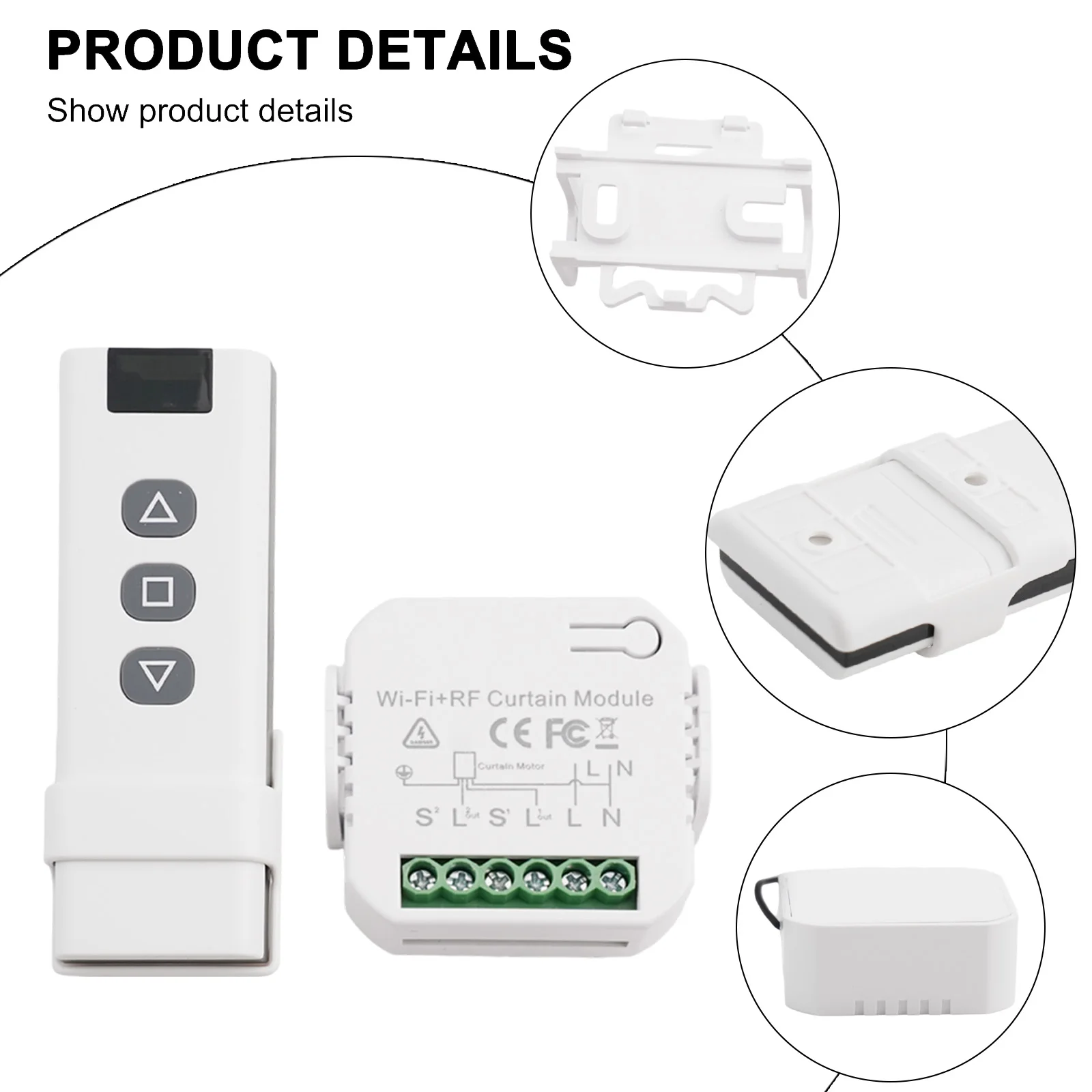 433 MHz RF Control RF Remote Control 100m Range Control Hard-to-reach Roller Blinds Convenience For The Sick High Safety
433 MHz RF Control RF Remote Control 100m Range Control Hard-to-reach Roller Blinds Convenience For The Sick High Safety