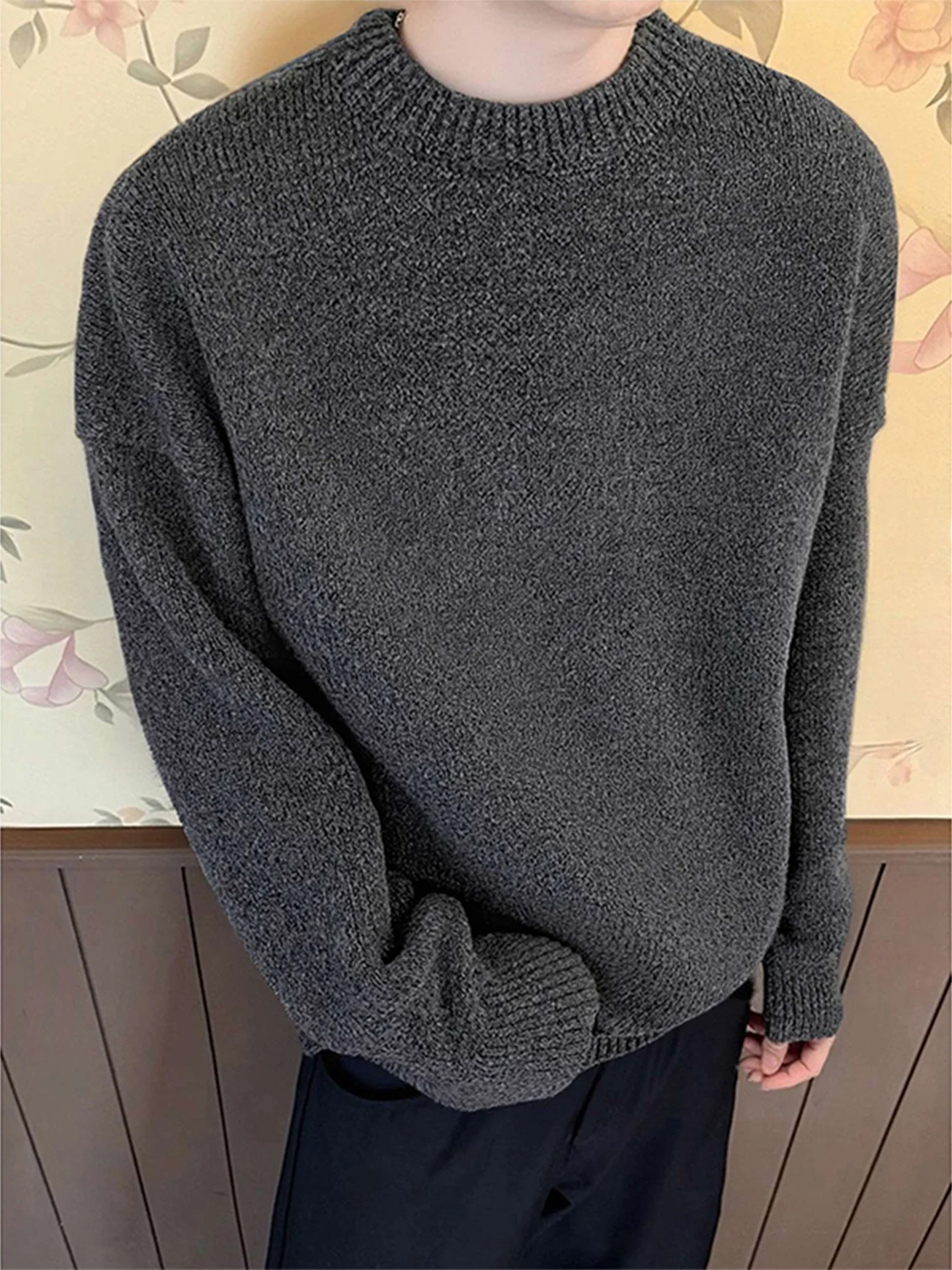 Deep ey round Ne Knitwear Men's Sle Retro Faion Heavyweight Comfortable Fit Classic American Vintage Outerwear
Deep ey round Ne Knitwear Men's Sle Retro Faion Heavyweight Comfortable Fit Classic American Vintage Outerwear