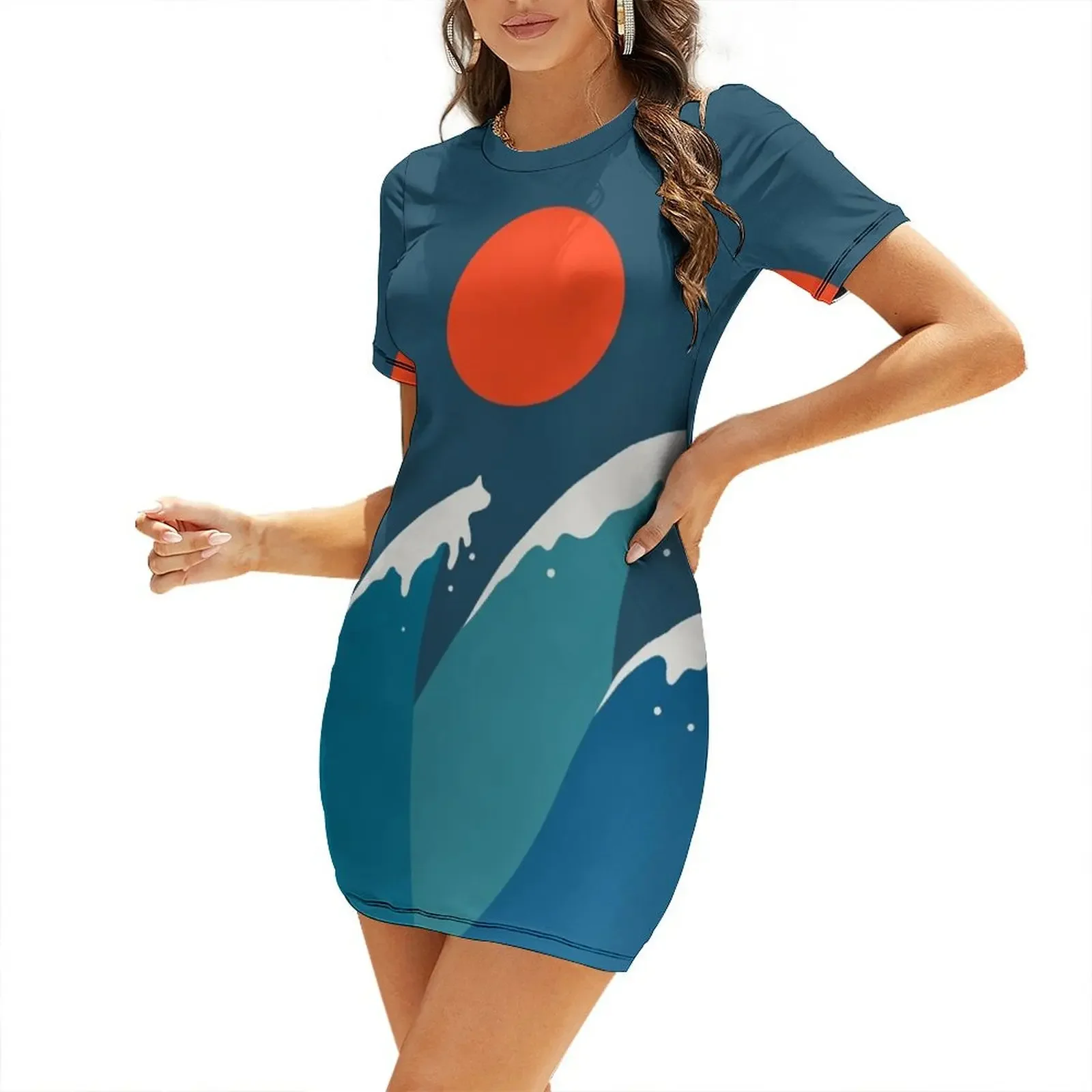 Cat Landscape 15 Short-Sleeved Dress Long dresses long dress women Clothing female Women's long dress
Cat Landscape 15 Short-Sleeved Dress Long dresses long dress women Clothing female Women's long dress
