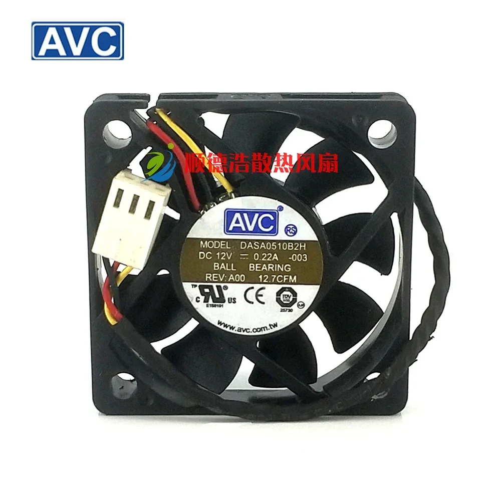For AVC DASA0510B2H 5010 DC12V 0.22A 5CM 50*50*10mm 4 line PWM temperature control silent fan
For AVC DASA0510B2H 5010 DC12V 0.22A 5CM 50*50*10mm 4 line PWM temperature control silent fan