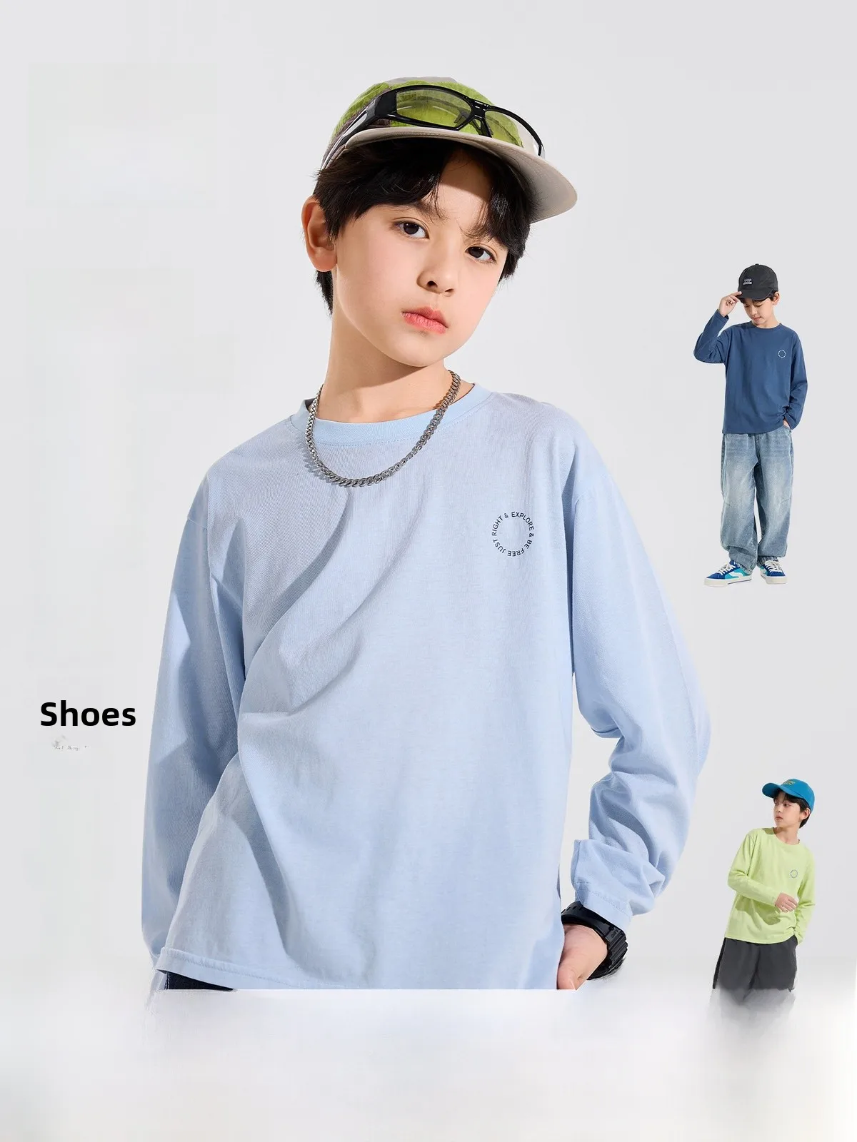 Bluem Long Sleeve Children's T-Shirt Boys Base Layer Shirt Spring Casual Cotton Polyester Blend Fabric round Neck Letter Pattern
Bluem Long Sleeve Children's T-Shirt Boys Base Layer Shirt Spring Casual Cotton Polyester Blend Fabric round Neck Letter Pattern