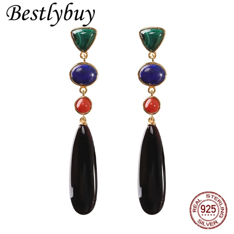 Длинные серьги из серебра 925 пробы с инкрустацией каплевидным камнем павлина для женщин, модные оригинальные легкие роскошные ювелирные изделия из натурального камня
Длинные серьги из серебра 925 пробы с инкрустацией каплевидным камнем павлина для женщин, модные оригинальные легкие роскошные ювелирные изделия из натурального камня