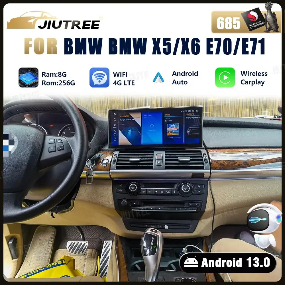 Ультратонкий 12,3-дюймовый Android 13, для BMW x5 x6 e70 e71 2006-2016, автомобильный радиоприемник, мультимедийный плеер, Android, авто стерео, Qualcomm 685
Ультратонкий 12,3-дюймовый Android 13, для BMW x5 x6 e70 e71 2006-2016, автомобильный радиоприемник, мультимедийный плеер, Android, авто стерео, Qualcomm 685