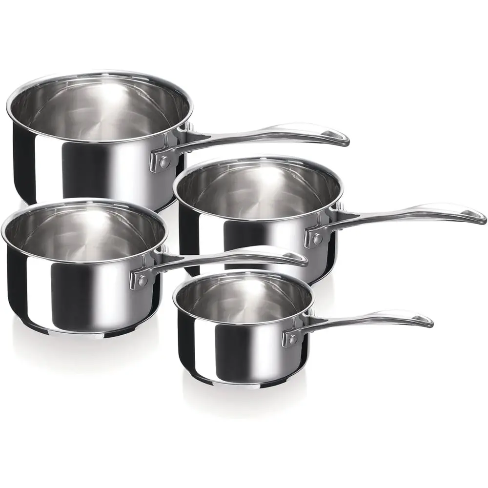 4-Piece Stainless Steel Saucepan Set (14-16-18-20 cm)
4-Piece Stainless Steel Saucepan Set (14-16-18-20 cm)