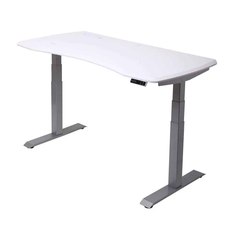 Electric 60 W HeightAdjustable Standing Desk with Wireless Charging, White
Electric 60 W HeightAdjustable Standing Desk with Wireless Charging, White
