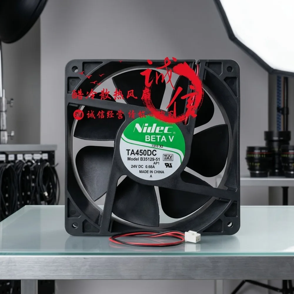 For NIDEC B35129-51 12038 DC24V 0.68A 12CM 2-Pin Dual Ball Inverter Cooling Fan
For NIDEC B35129-51 12038 DC24V 0.68A 12CM 2-Pin Dual Ball Inverter Cooling Fan