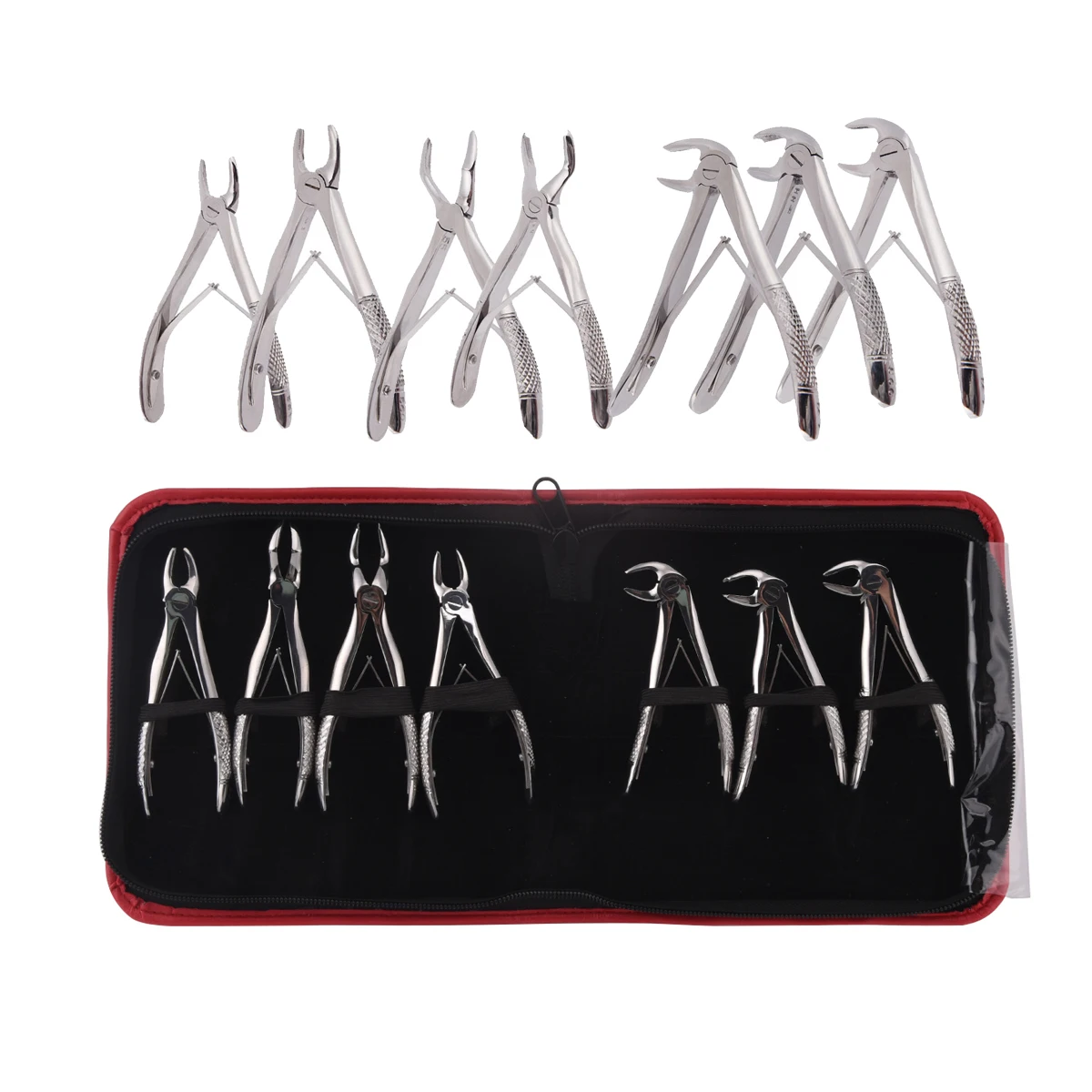 7Pcs/Set Dental Extraction Pliers Kit Dental Stainless Steel Orthodontic Forceps Lab Instruments Tooth Forceps Dentist Tools
7Pcs/Set Dental Extraction Pliers Kit Dental Stainless Steel Orthodontic Forceps Lab Instruments Tooth Forceps Dentist Tools