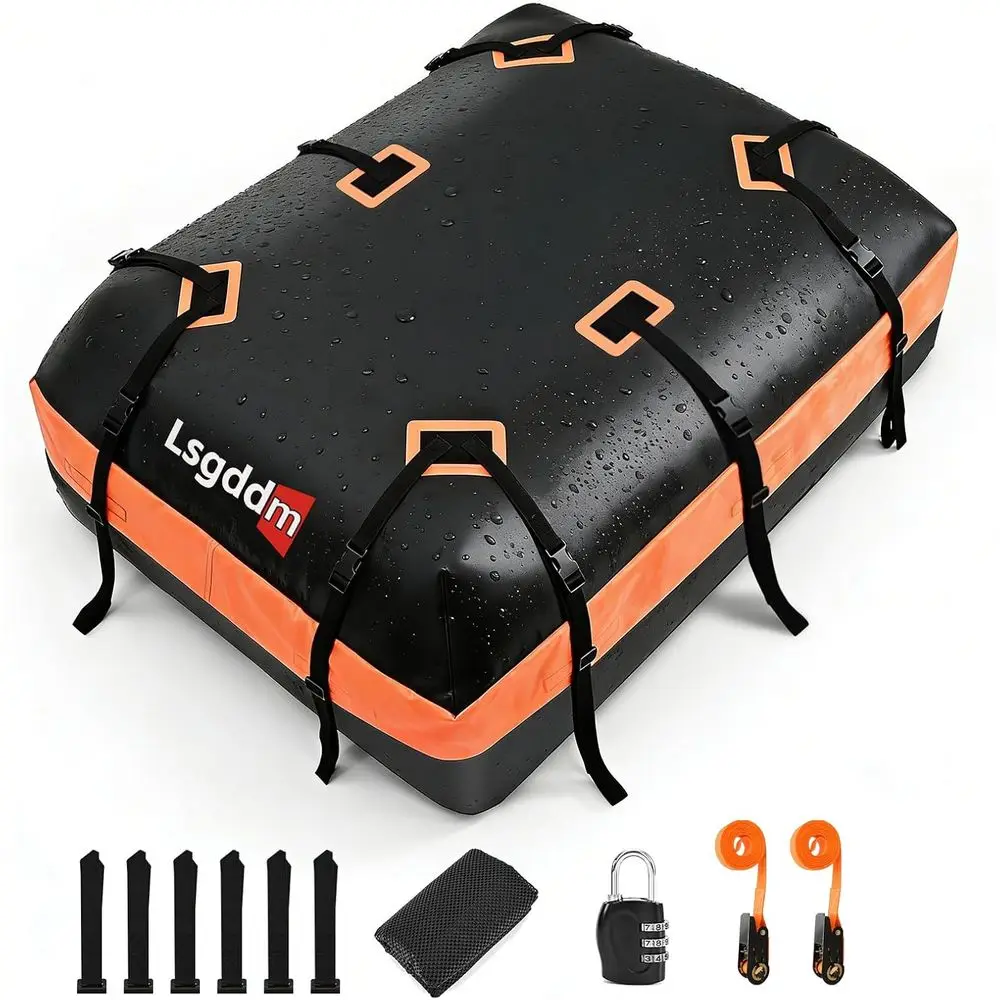 21 Cut Rootop Cargo Carrier, Waterproo Car Roo Bag or Vehicles with or Without Rack, Sot Roo Top Lage Bag or Travel, Camping, Mo
21 Cut Rootop Cargo Carrier, Waterproo Car Roo Bag or Vehicles with or Without Rack, Sot Roo Top Lage Bag or Travel, Camping, Mo