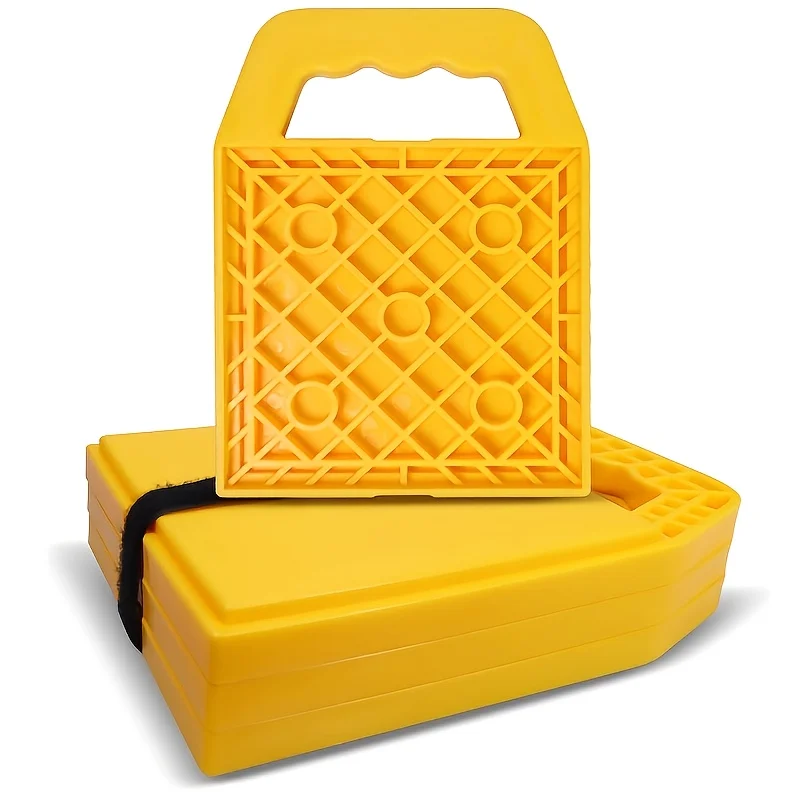 4pcs RV Stabilizer Leveling Jack Block Pads with Easy Carry Strap - UV Resistant for Camper Caravan Trailer Anti Slip RV Blocks
4pcs RV Stabilizer Leveling Jack Block Pads with Easy Carry Strap - UV Resistant for Camper Caravan Trailer Anti Slip RV Blocks