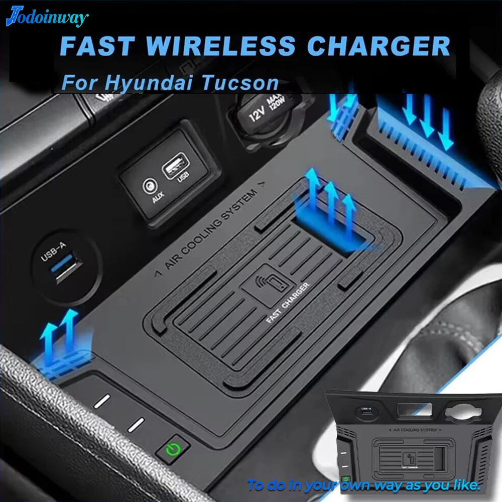 Fast wireless charging pad For Hyundai Tucson 2015-2018 phone charger mount mobile holder usb port quick charge accessories
Fast wireless charging pad For Hyundai Tucson 2015-2018 phone charger mount mobile holder usb port quick charge accessories