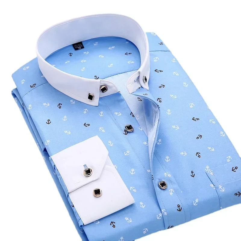 Men's Floral Formal White Shirts Spring Summer Casual Long Sleeves Slim Button-Up Brand Printed Men's Clothing Shirt
Men's Floral Formal White Shirts Spring Summer Casual Long Sleeves Slim Button-Up Brand Printed Men's Clothing Shirt