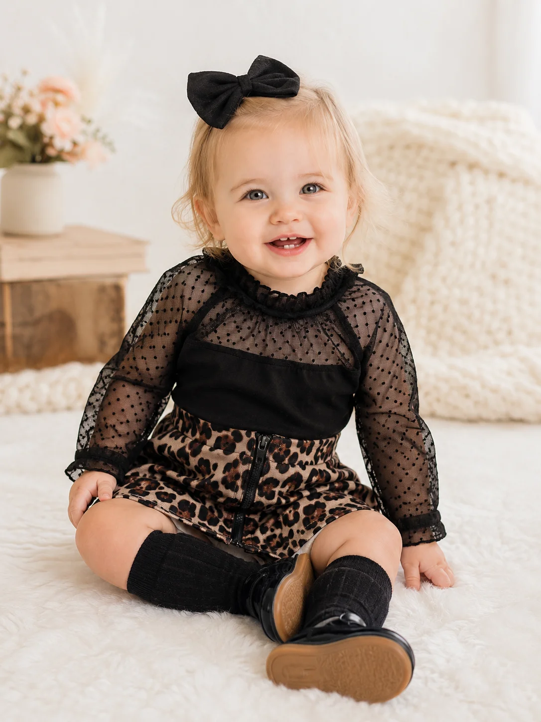Springcmy Baby Girls Long Sleeve Black MeshTop Blouse Leopard A Line Skirts Mini Dress Outfits
Springcmy Baby Girls Long Sleeve Black MeshTop Blouse Leopard A Line Skirts Mini Dress Outfits